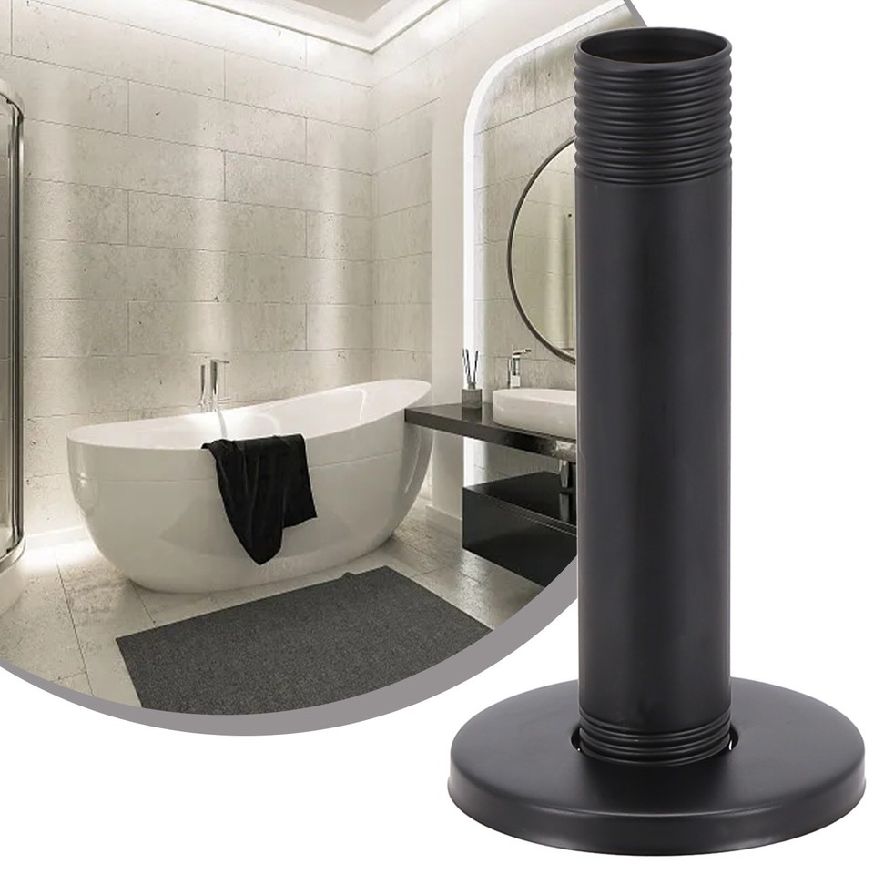1 Set Staffa Doccia Argento con Flangia Montaggio a Soffitto Prolunga