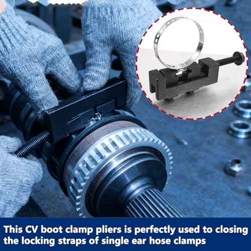 CV Boot Clamp Pliers,Single Ear Hose Drive Shaft CV Axle Boot Clamp Removal 