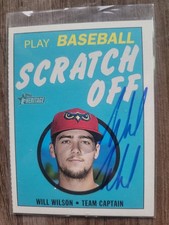 Will Wilson Signed 2020 Heritage Minors Baseball Card #9 Guardians Giants