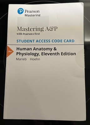 Modified Mastering A&P with Pearson eText Standalone Access Card MSRP$173 SEALED