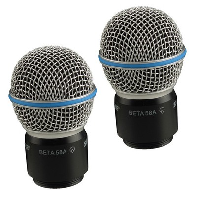 2x Kabellos Mikrofon Kopf Kapsel Ersatz Fit Für Shure BETA58/58A Mikrofon tp