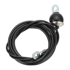 Fitness Pulley Cable Adjustable Cable Pulley System Replacement Black B-4m