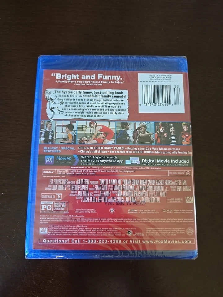 Diary of a Wimpy Kid 'It's More Than a Movie ...' Blu-Ray + Digital HD DVD - Image 2 of 2