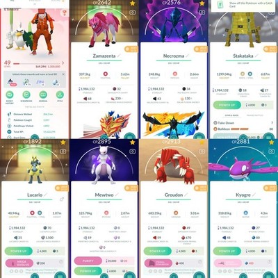 Pokémon PTC Acc Go - Lvl49 - 41 Shiny - 177 Legendary