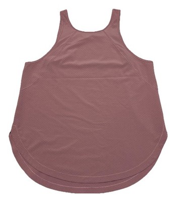 Lululemon Close the Distance Running Tank Top Taupe Womens Size 6 Hip Length