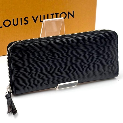 Louis Vuitton Epi Portefeuille Clemence Long Wallet Black