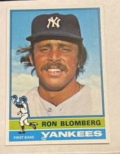 1976 Topps #354 Ron Blomberg New York Yankees