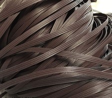 Brown Flat Synthetic Rattan Repair Materials, Plastic Rattan Wicker Repair To...