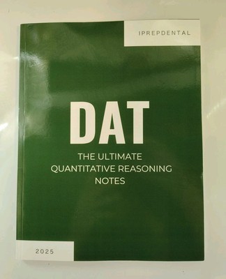 DAT The Ultimate Quantitative Reasoning Notes 2025 (New Paperback)