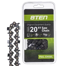 8TEN 20" Chainsaw Guide Bar & Chain .050 3/8 72DL for Husqvarna 372 365 33RS-72