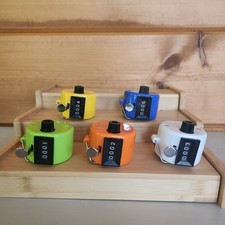 4 Digit Number Dual Clicker Golf Hand Tally Counter Black Handy Convenient Set 5