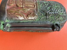 Oriental Bronze Buddha Portable Folding Travel Shrine Buddhist Collectible Altar