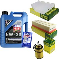 Mann Inspektionspaket 5L Liqui Moly Longtime 5W-30 FüR VW Tiguan 2.0 TDI Golf VI