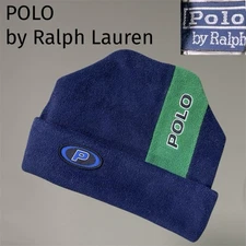 Vintage Ralph Lauren Men Cap Hat Polo Fleece Knit Beanie 90S Limited Edition VHT