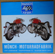 original   M&Uuml;NCH 4  1200  TTS  PROSPEKT Werbung 70er Jahre