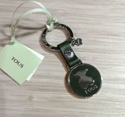 TOUS Keychain Key Ring Bear Design silver Unisex Accessory Casual Style
