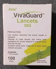 100ct VivaGuard Twist Top Lancets ***EXPIRES 8/10/2029***