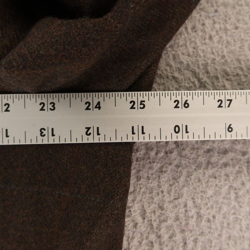 VTG Tweed Jacket XL Brown Check 100% Wool Cashmere Twill Blazer Sport Coat 46R - Picture 12 of 16