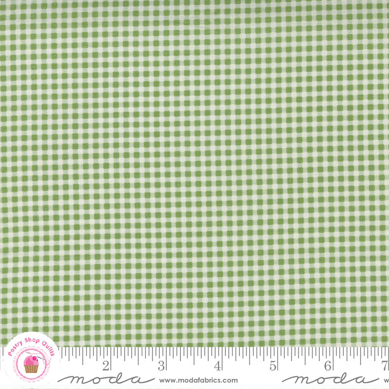 Moda PICTURE PERFECT 21807 15 Green Check AMERICAN JANE Quilt Fabric 30's 