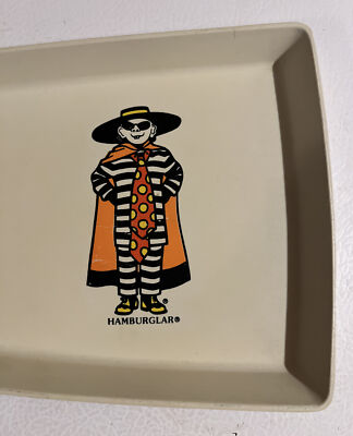 Vintage McDonald's 1970s Vintage Happy Meal Tray Hamburglar