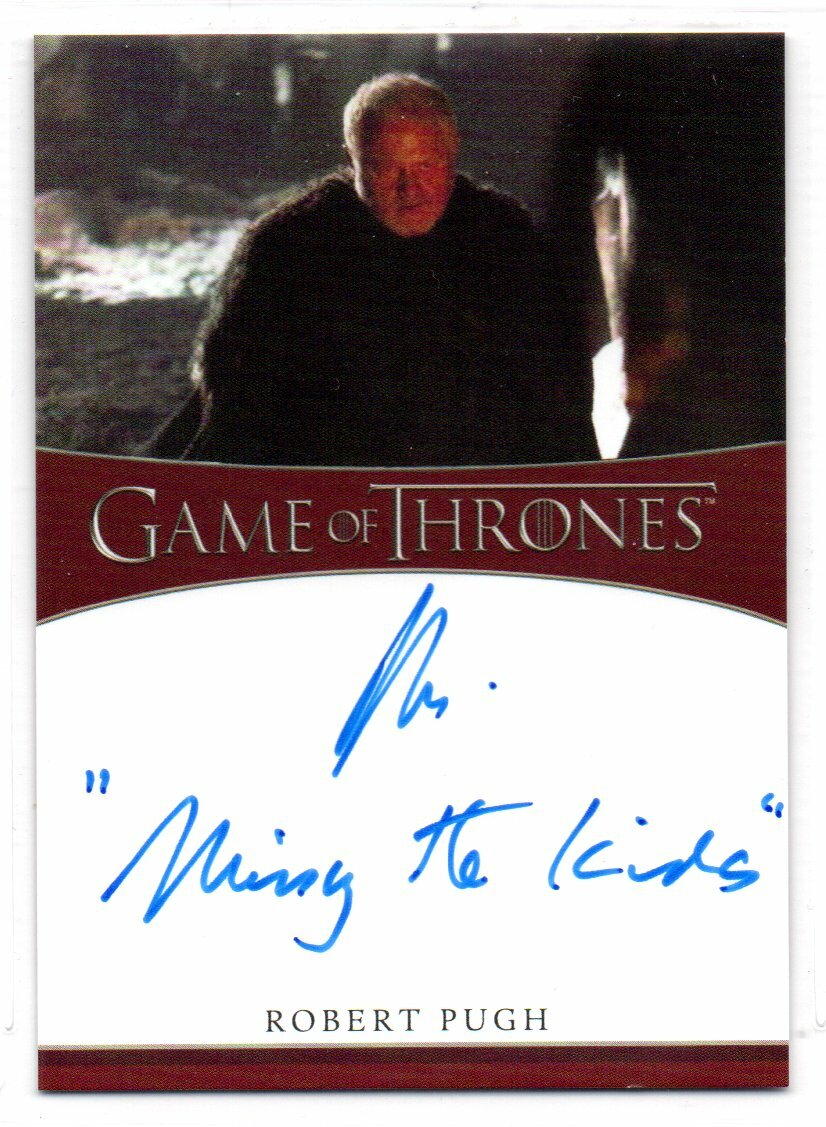 ROBERT PUGH as Craster Game of Thrones Iron Anniversary 2 Inscription  Autograph | eBay