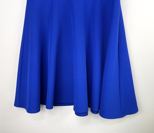 Sally Miller Couture Girls' Size 12 Large Blue Skater Dress Decorative Straps - Picture 4 of 10