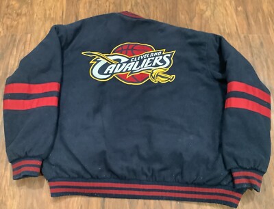 NBA Cleveland Cavaliers JH Design Wool Reversible Jacket With  Patches Logo 