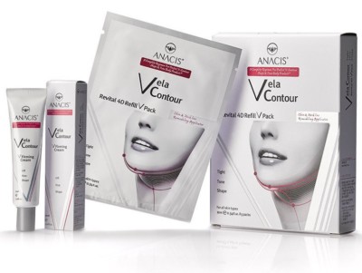 Made in Korea Face Lift Double Chin Reducer Neck Anti Wrinkle 5 Masks + Cream 