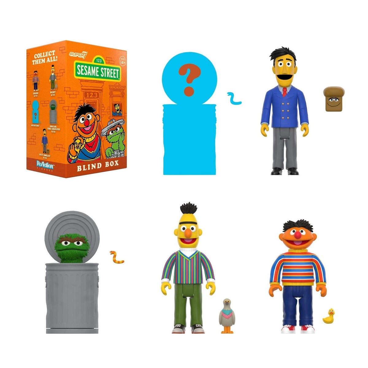 Super7 x Sesame Street - Wave 03 - Individual Blind Box Toy