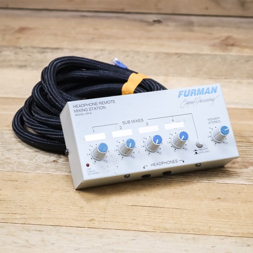 Furman HR-6 (HR6) Personal Headphone Mixing Station Monitor Mixer U248107 - Picture 2 of 6