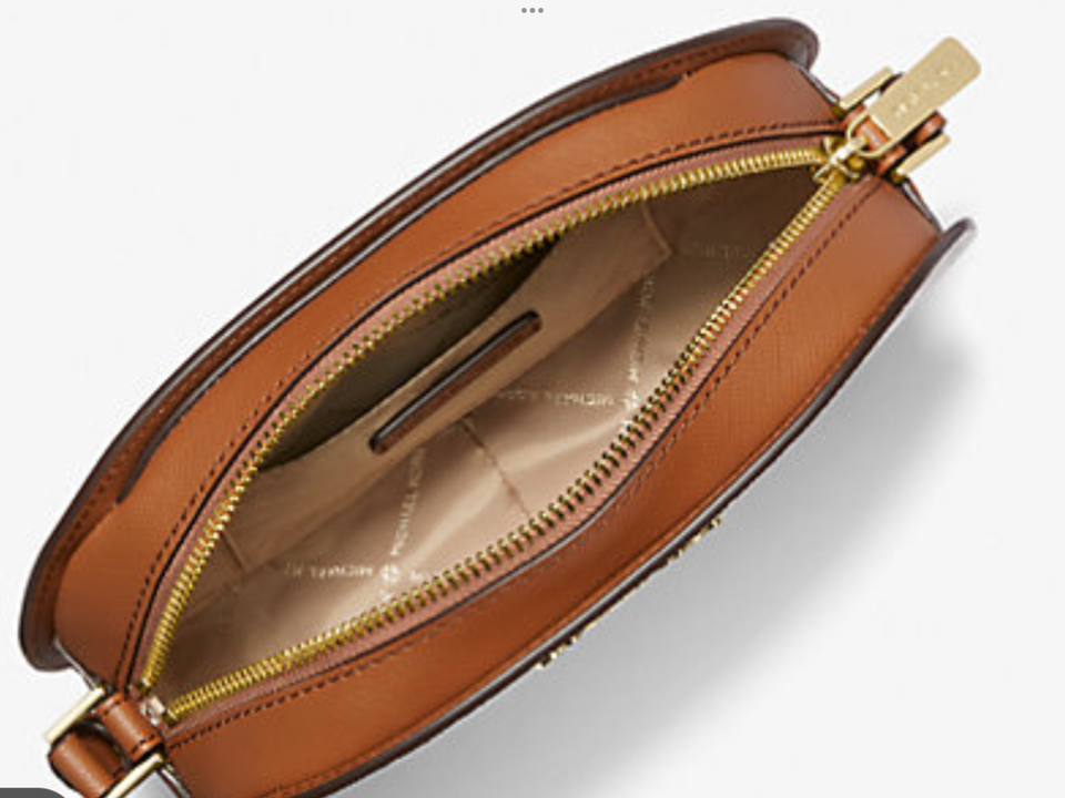 Michael Kors Jet Set Travel Medium Signature Logo Crossbody Bag Brown