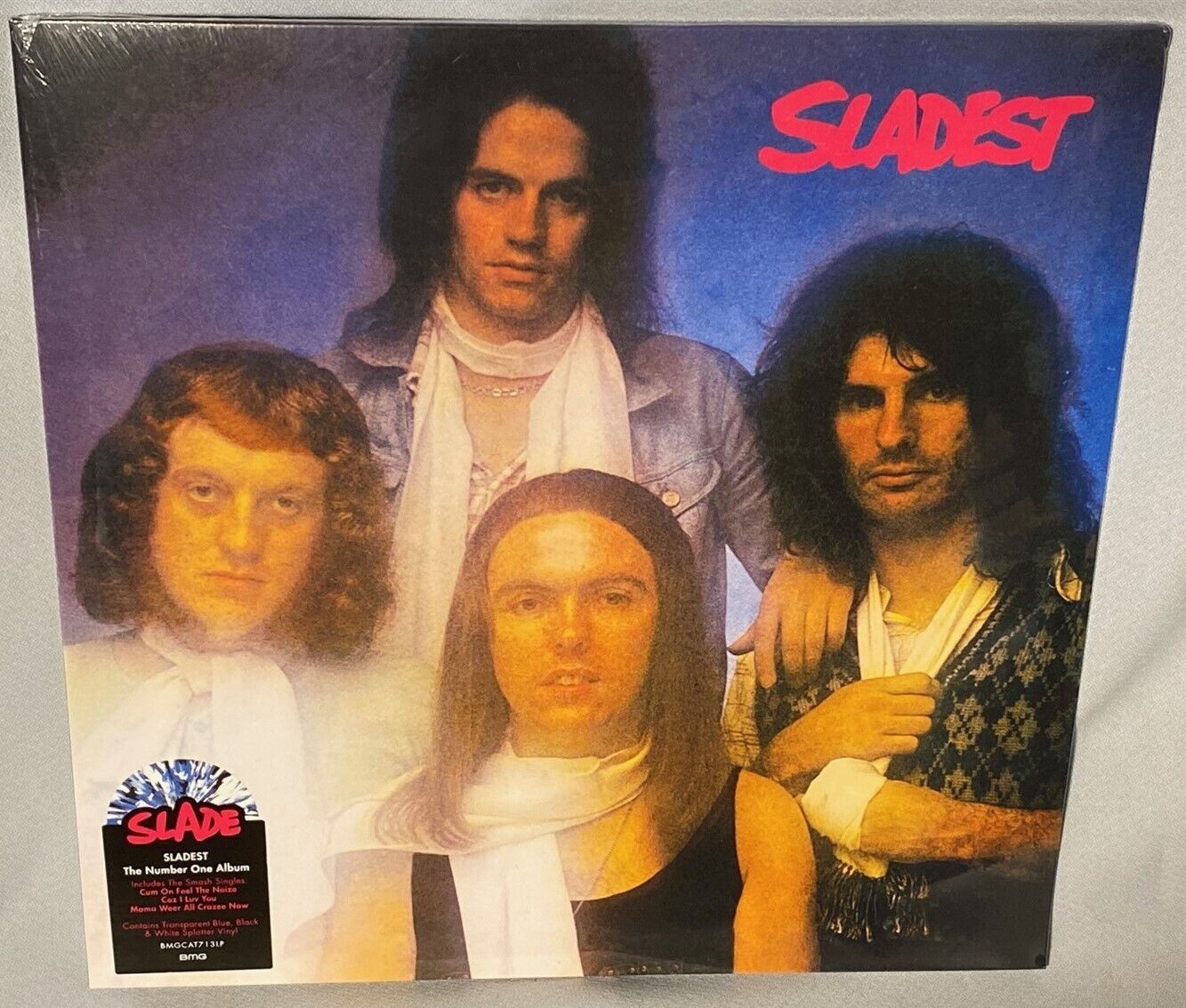 LP SLADE Sladest (BLUE/BLACK/WHITE SPLATTER Vinyl, 2023) NEW MINT SEALED