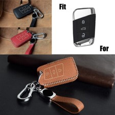 Genuine Leather Car Key Case Cover For Vw Passat B8 Arteon Atlas Jetta Teramont Genuine Leather Car Key Case Cover For Vw Passat B8 Arteon Atlas Jetta Teramont