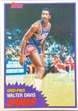 1981 Topps #33 Walter Davis Phoenix Suns