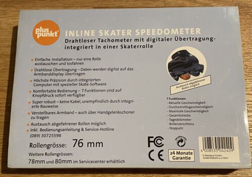 INLINE SKATER Speedometer Tachometer Rollengröße 76 mm - Bild 2 von 3