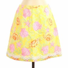Lilly Pulitzer Skirt Sandbar Print Crab Seashell 4