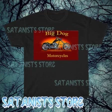 New Big Dog Motorcycle Logo Men's T-shirt funny size S to 5XL