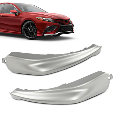 Front Bumper Side Trim Molding Silver Fit For 2021-2023 Toyota Camry SE XSE