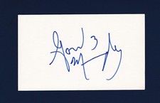 Gord Murphy signed hockey index card