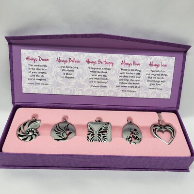 Always Be True Wearable Inspirations - Chain Necklace & 5 Inspirational Charms