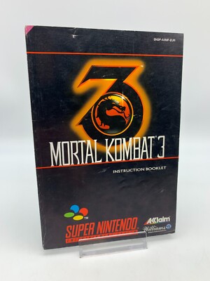 Mortal Kombat 3 (Super Nintendo) SNES | NUR die Anleitung [Zustand Gut]