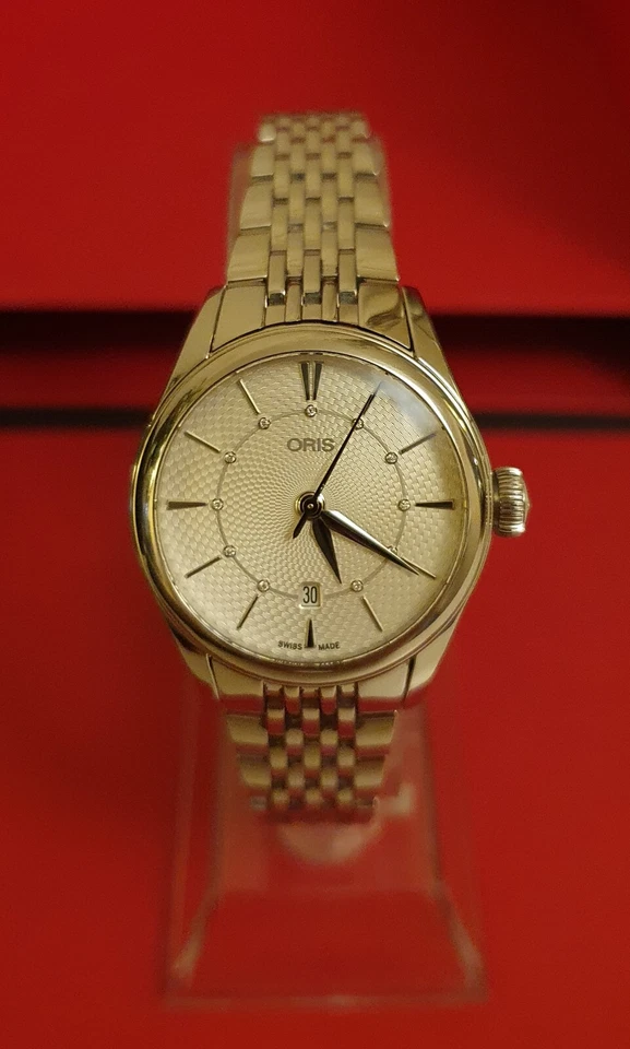 Reloj Oris Artelier Diamante Fecha. Damas 28mm. Automático. En muy buen estado. Foto 2 de 4