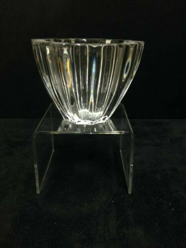 4 Kosta Boda Sweden Ulla By Kjell Engman 7 3/8” Clear Glass Salad