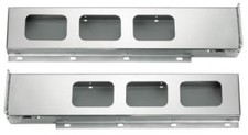 Chrome Mud Flap Hanger Rear Bar W Square Light Cutouts