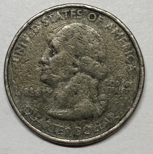 2003 P Alabama State Quarter Error WEAK STRIKE/MISSING CLAD LAYER - Picture 2 of 2