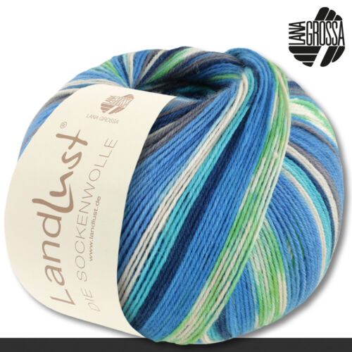 Lana Grossa 100 g Landlust die Sockenwolle 4-fädig Stricken Wolle Garn 34 Farben - Bild 56 von 103