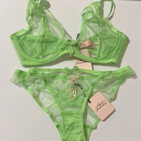 Agent Provocateur Casper Mint Green 2-piece Set: Bra 32B/ Brief AP2 Small