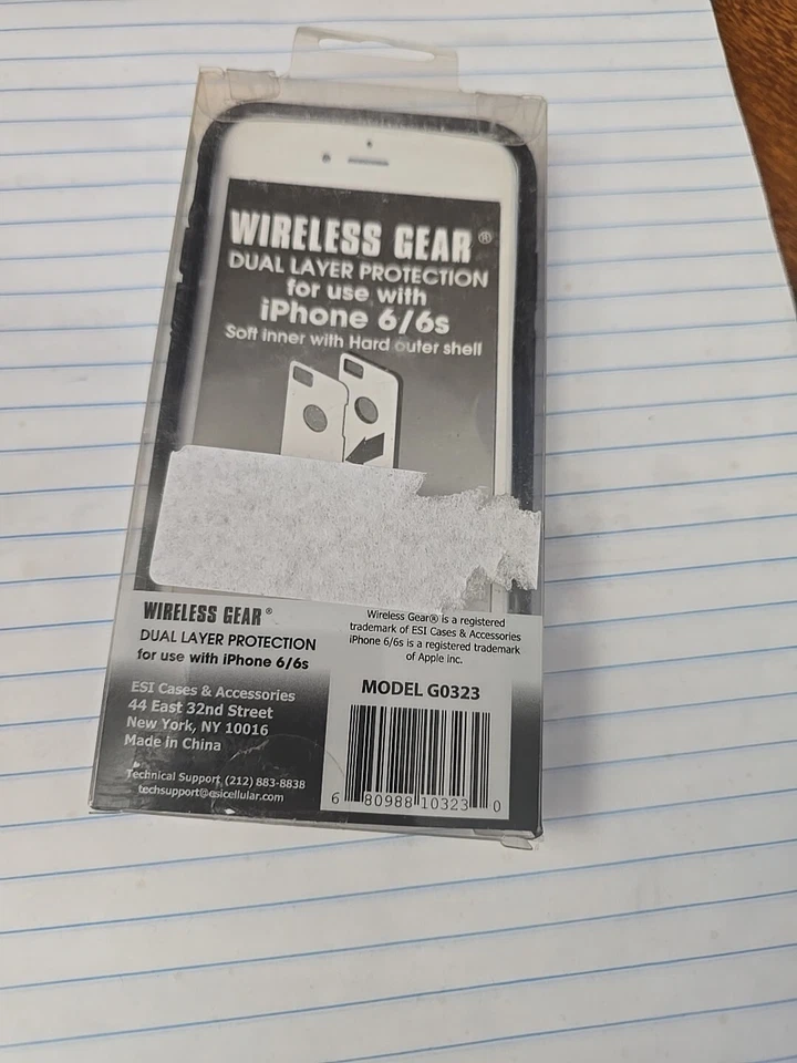 ¡¡¡NUEVO!!! EQUIPO INALÁMBRICO DOBLE CAPA PROTECCIÓN PARA IPHONE 6/6S negro Foto 3 de 4