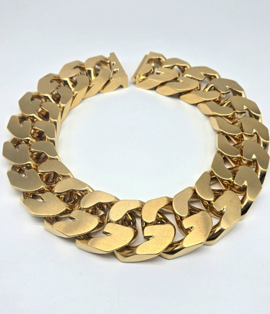 Givenchy Large G Link Chain Statement Necklace in… - image 1