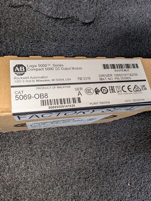 NEW SEALED  Allen Bradley 5069-OB8 Ser A Compact 5000 DC Output Module 5069OB8